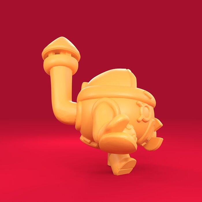 Pearl Original - Brawl Stars 3D STL Model — view 4