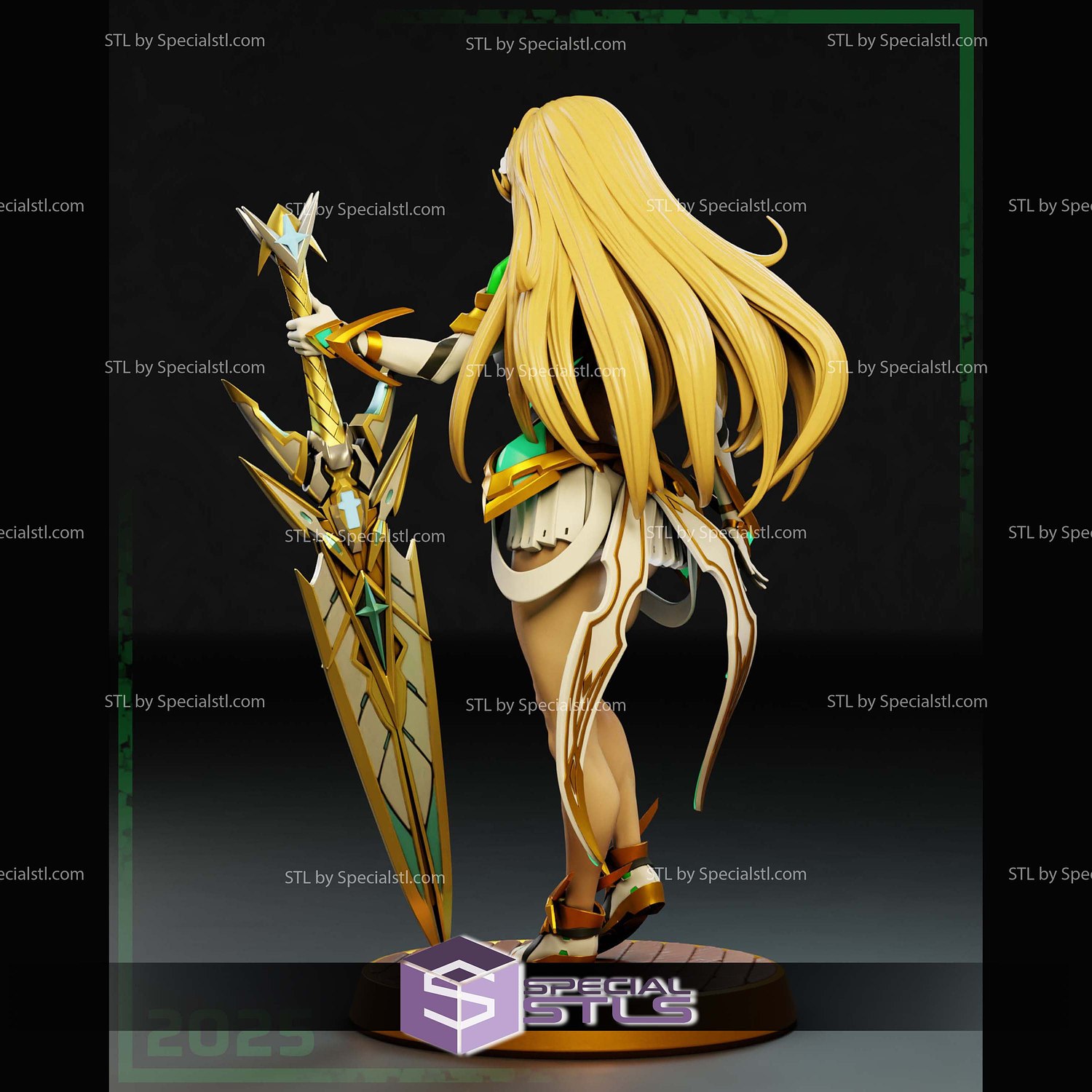 Mythra Hikari Xenoblade Chronicles 2 STL Files 3D Model — view 3
