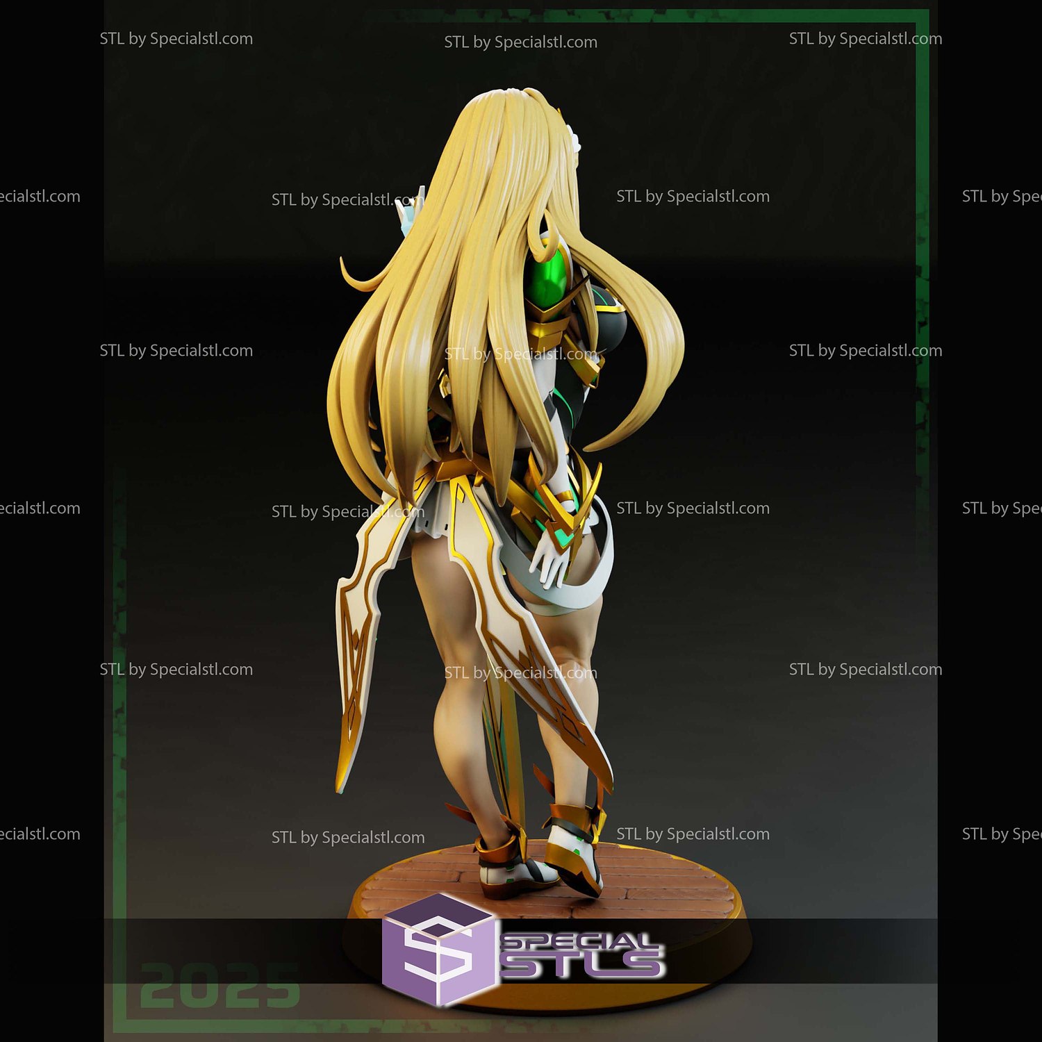 Mythra Hikari Xenoblade Chronicles 2 STL Files 3D Model — view 4