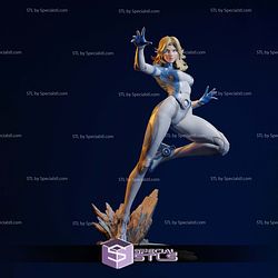 Invisible Woman Marvel Rivals Standalone V2 STL Files 3D Model