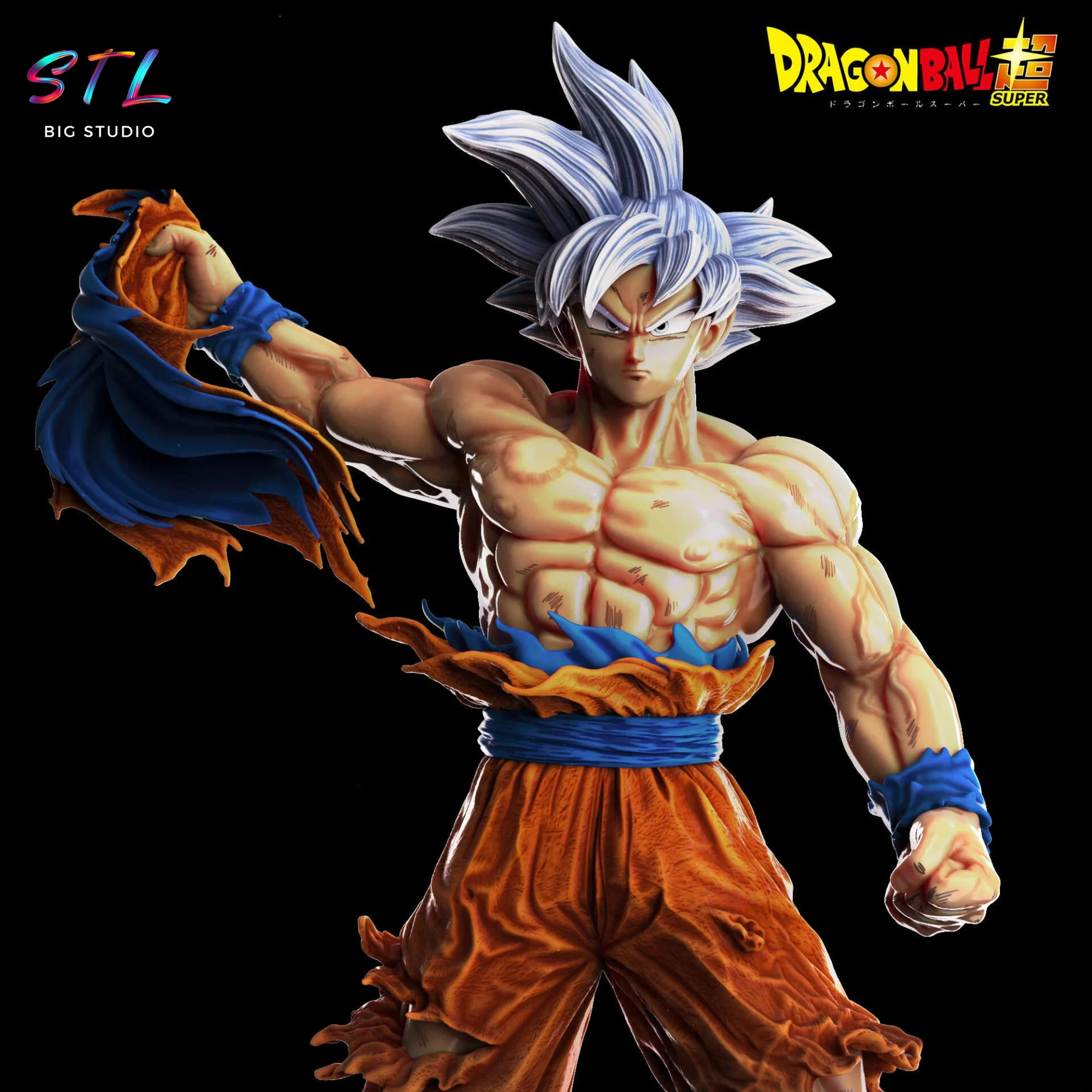 Goku Ultra Instinct vs Moro STL | 3D Printable Figure | Dragon Ball Super Model — view 4