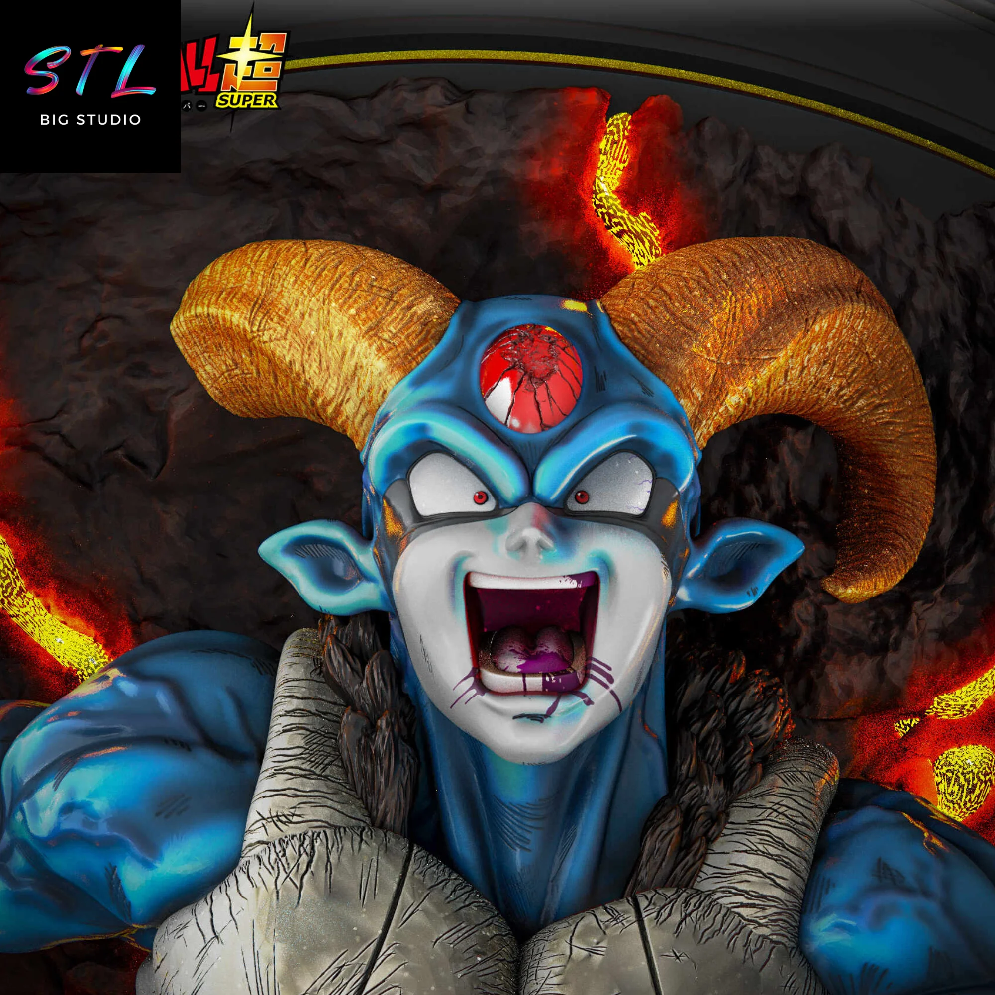 Goku Ultra Instinct vs Moro STL | 3D Printable Figure | Dragon Ball Super Model — view 5
