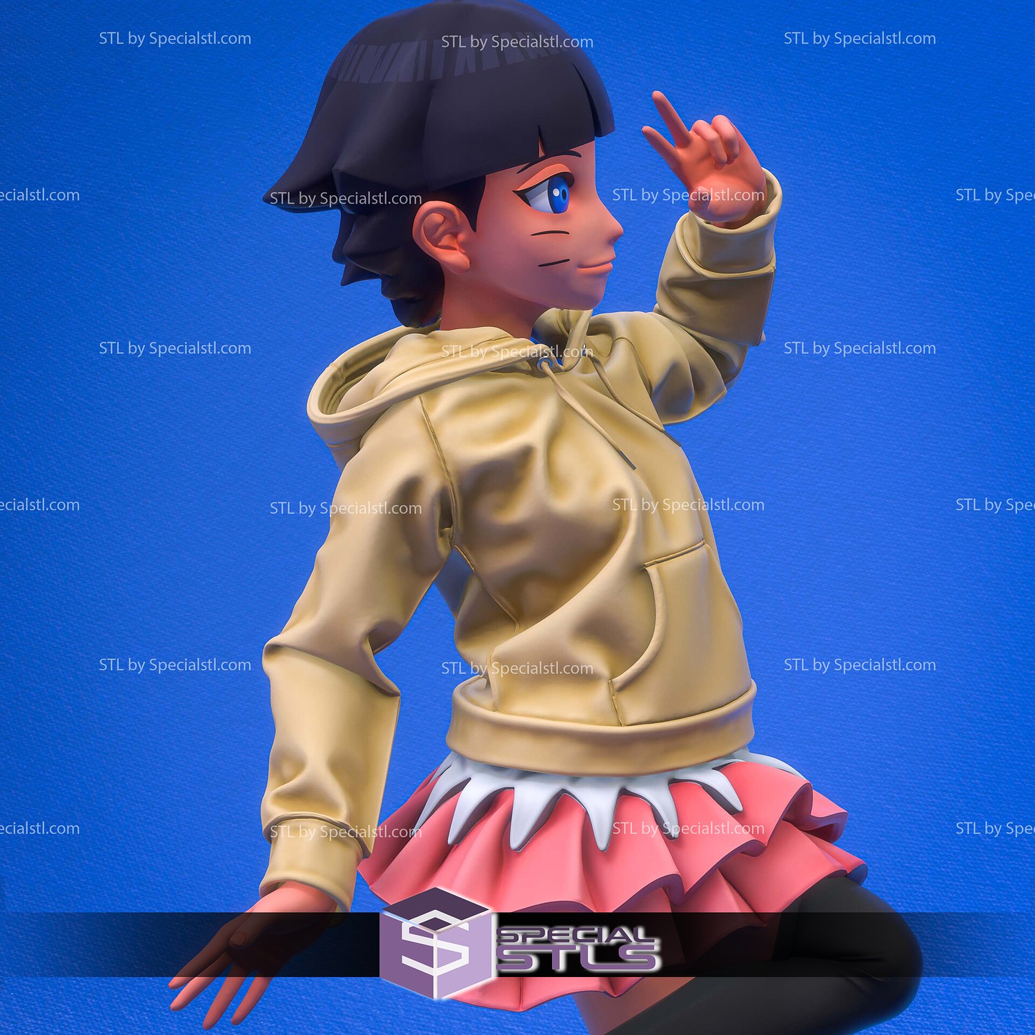 Himawari and Shukaku Boruto 3D Printer Files STL Model — view 5