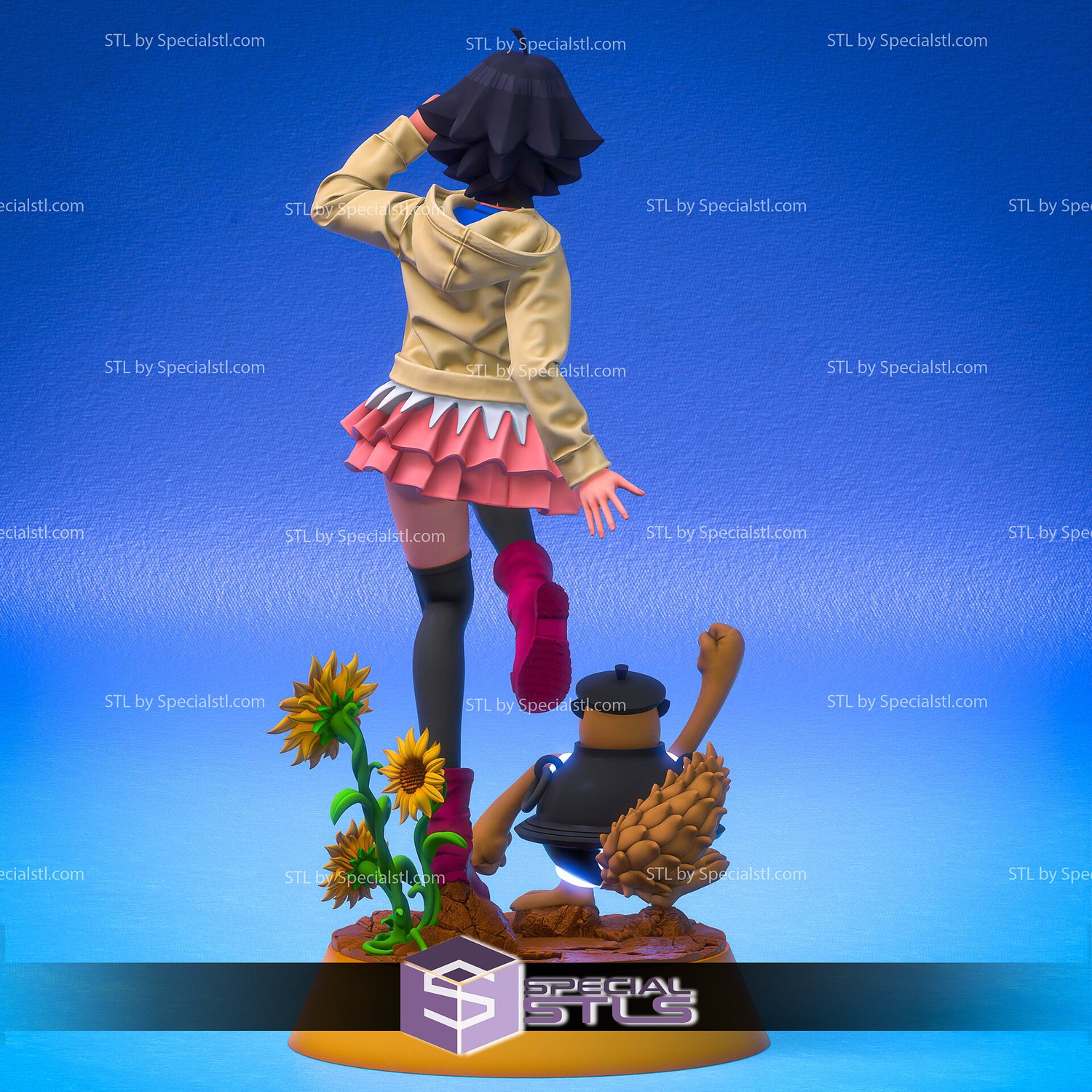 Himawari and Shukaku Boruto 3D Printer Files STL Model — view 7