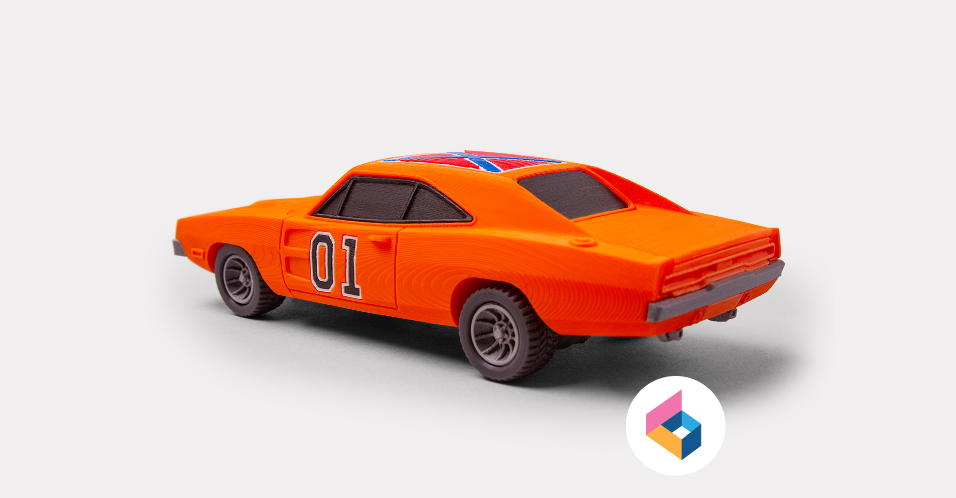 Foldable General Lee - Dukes of Hazzard 3D STL Model