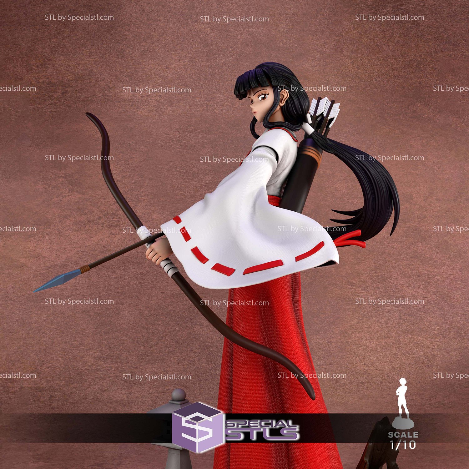 Kikyo Inuyasha 1-10 3D Printer Files STL Model — view 3