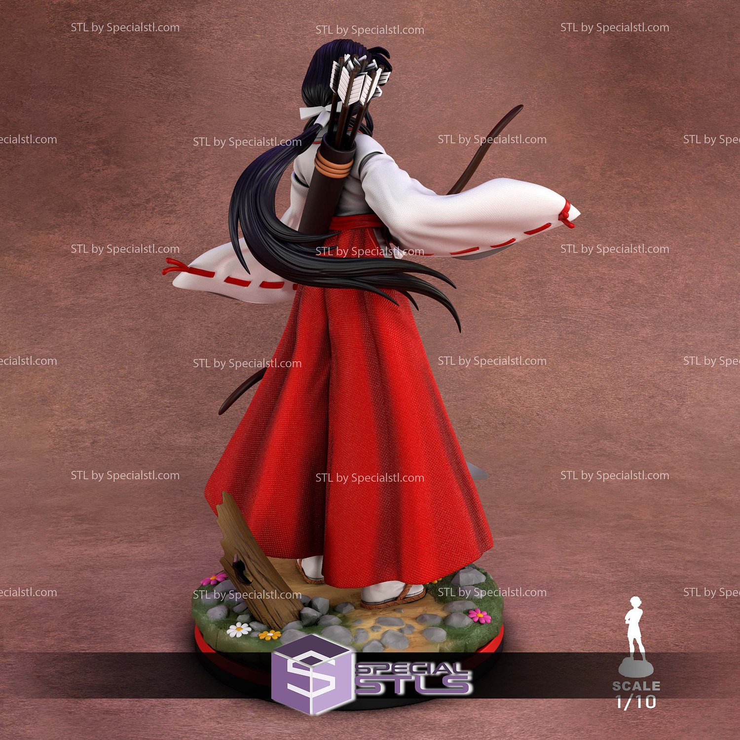 Kikyo Inuyasha 1-10 3D Printer Files STL Model — view 5