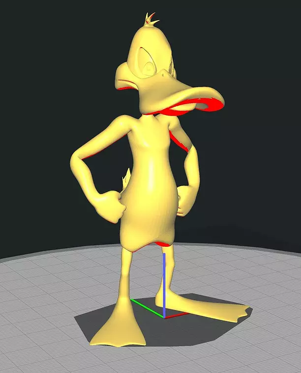 Daffy - Freestanding Duck 3D STL Model