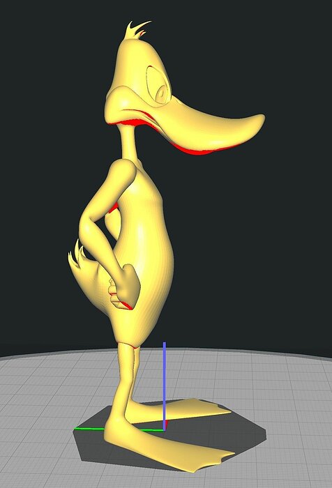 Daffy - Freestanding Duck 3D STL Model — view 2