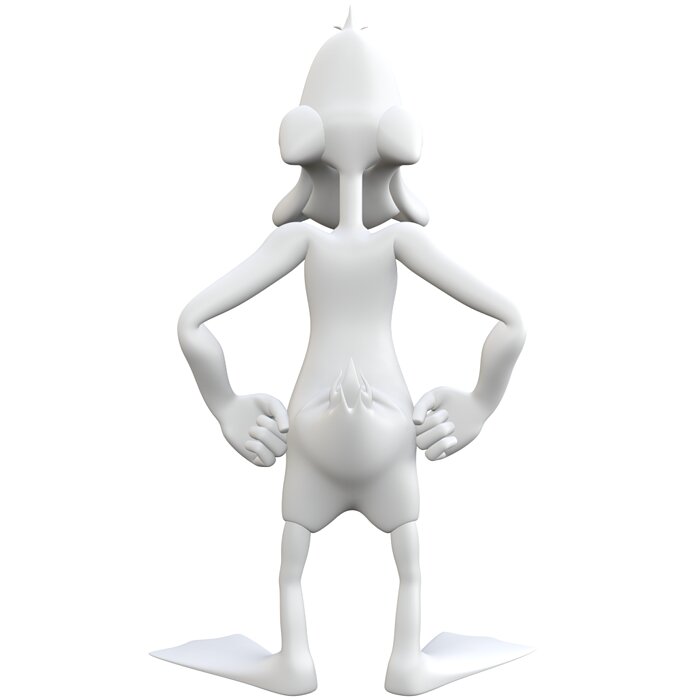 Daffy - Freestanding Duck 3D STL Model — view 3