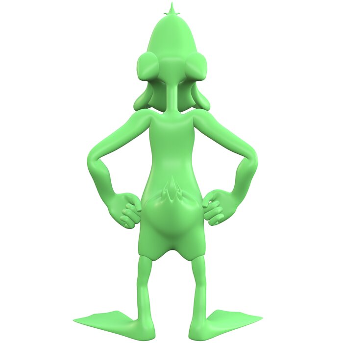 Daffy - Freestanding Duck 3D STL Model — view 6