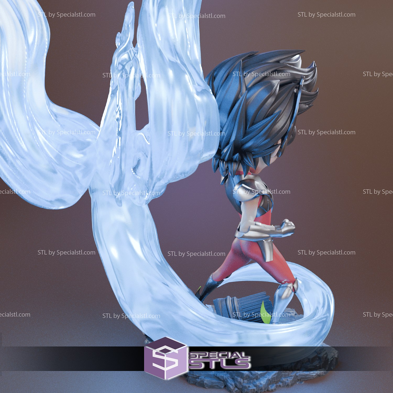 Pegasus Seiya Chibi 3D Printer Files STL Model — view 3