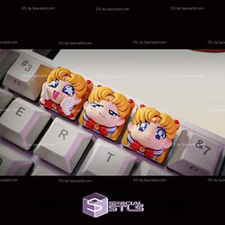 Keycap STL Collection - Sailor Moon 3D Model