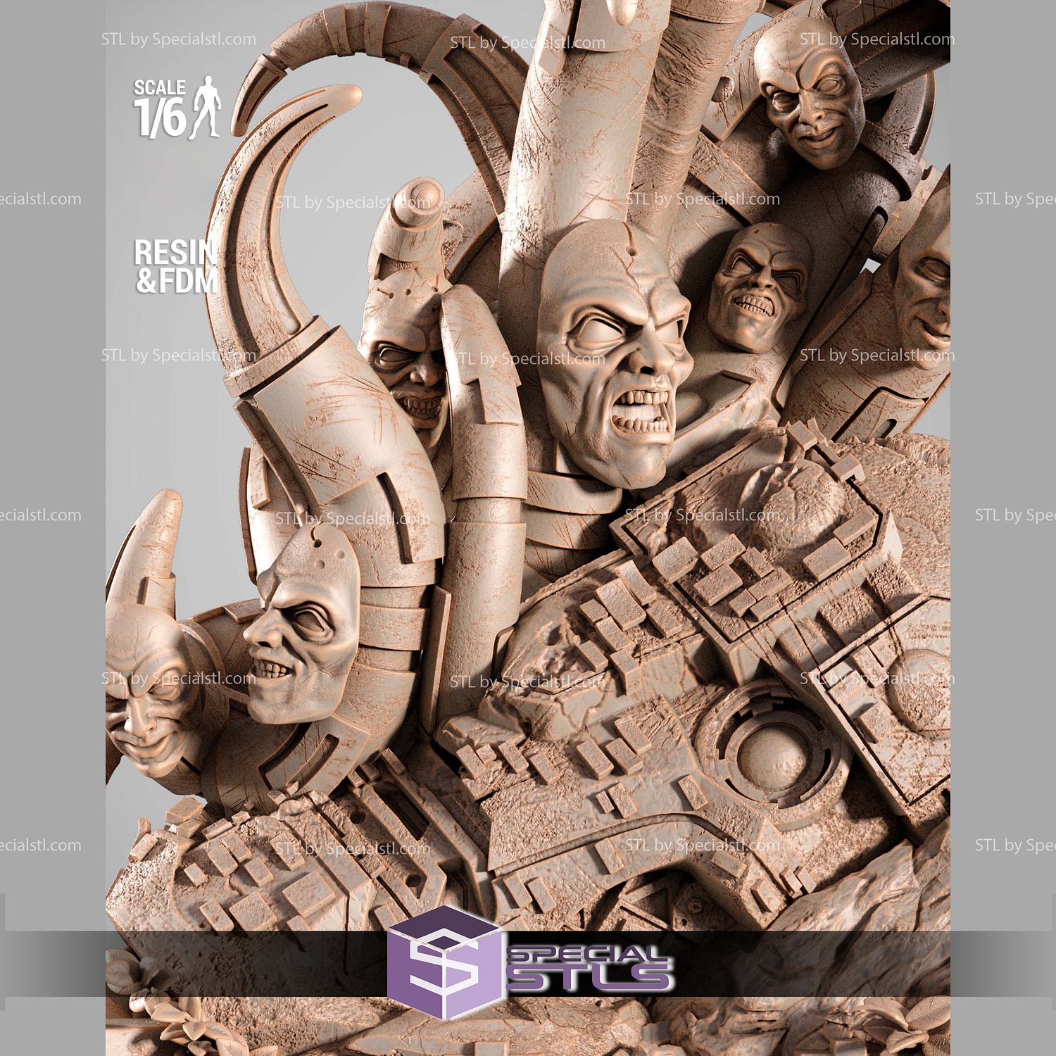 Banshee Marvel Heroes STL Files 3D Model — view 3