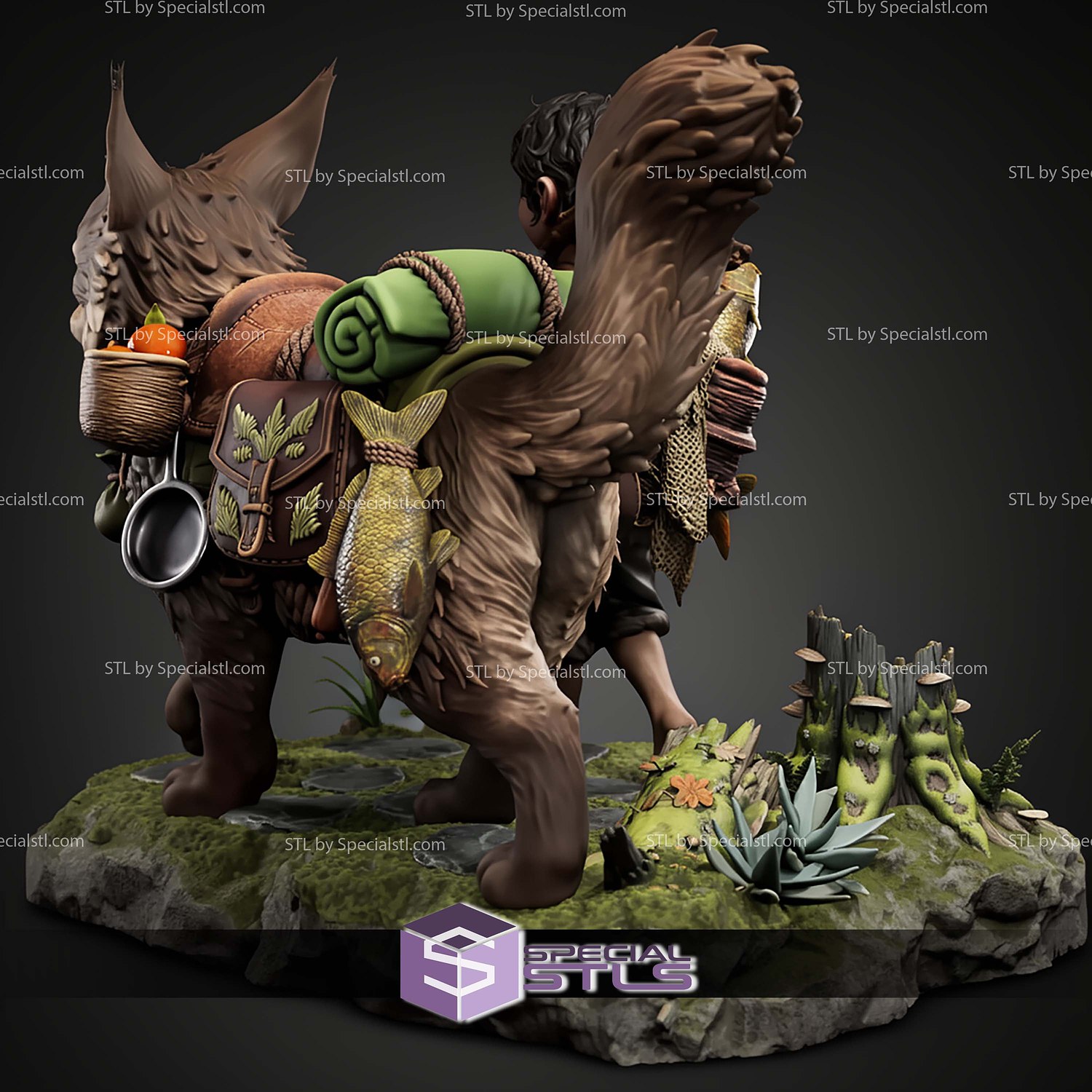 Wayfarers Hobbit Style Fanart STL Files 3D Model — view 4