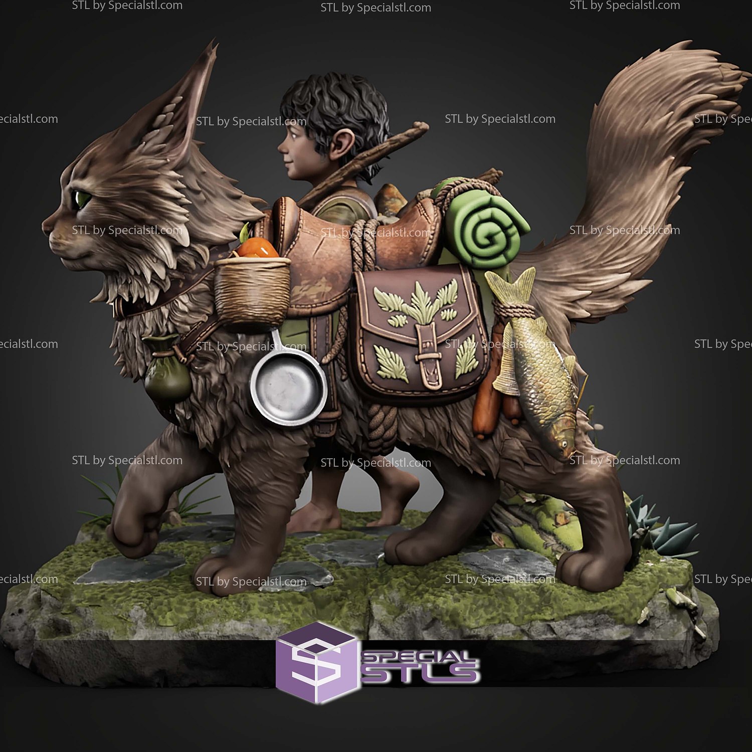 Wayfarers Hobbit Style Fanart STL Files 3D Model — view 8