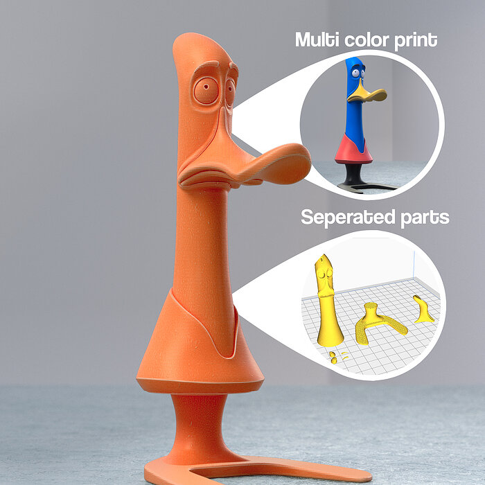 The Nervous Duck 3D OBJ Model — view 2