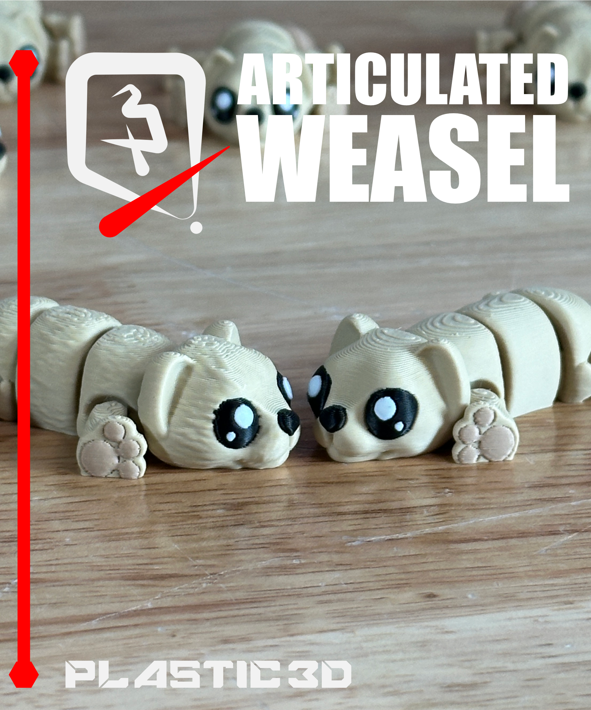 Articulated Weasel — The Snow Scouter 3D 3MF Model — view 2