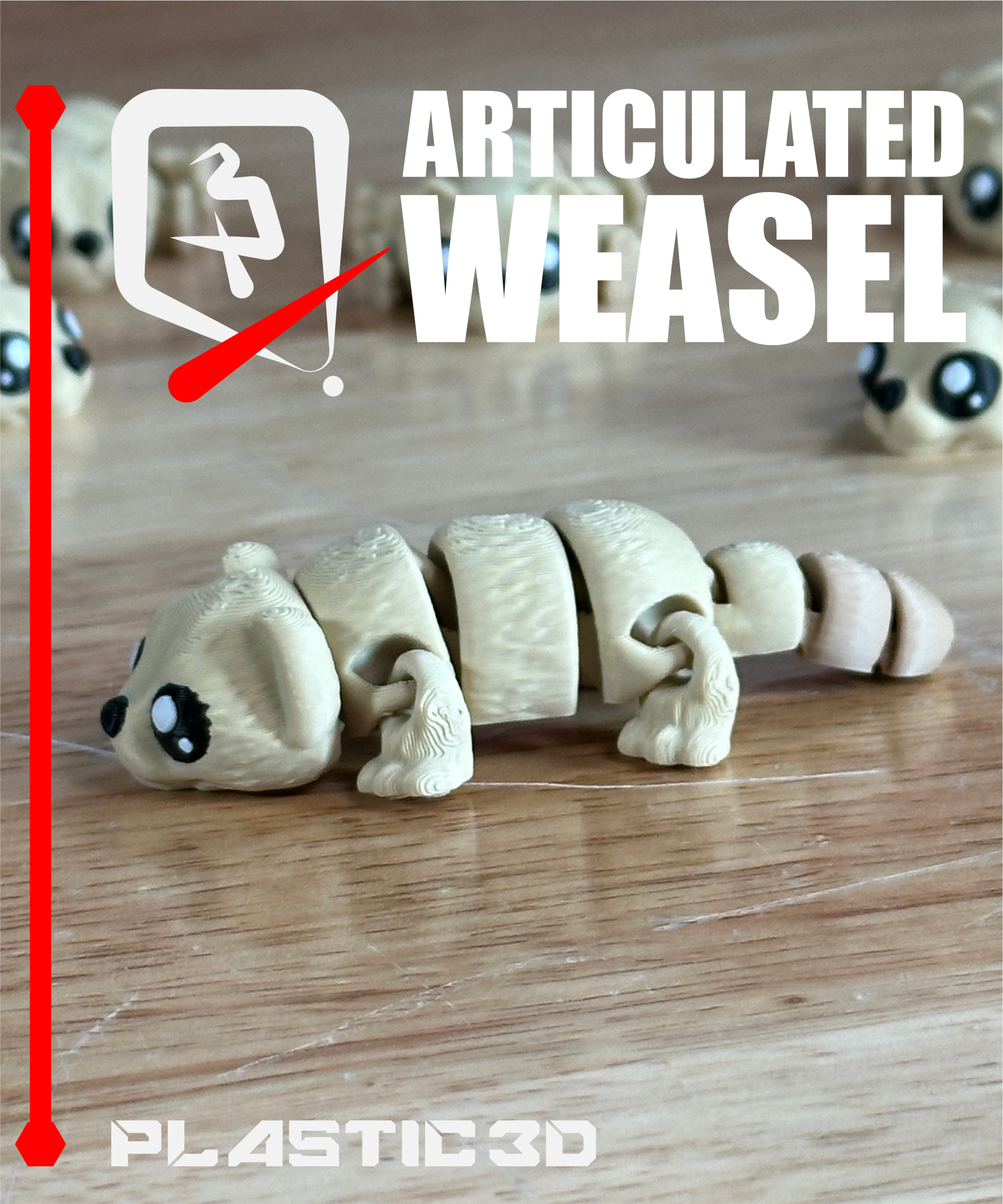 Articulated Weasel — The Snow Scouter 3D 3MF Model — view 5