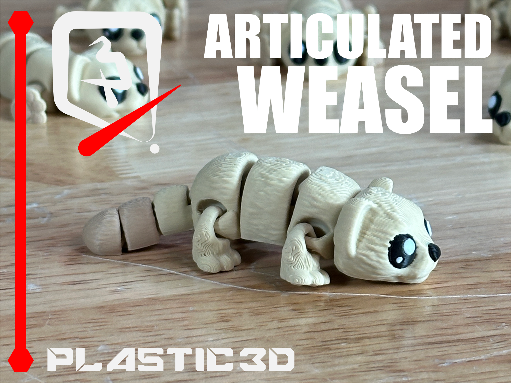 Articulated Weasel — The Snow Scouter 3D 3MF Model — view 6