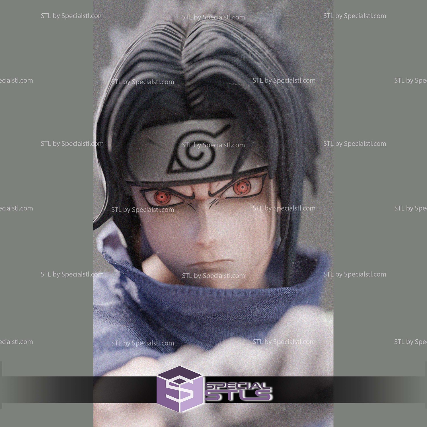 Sasuke Uchiha Effect STL Files 3D Model — view 2