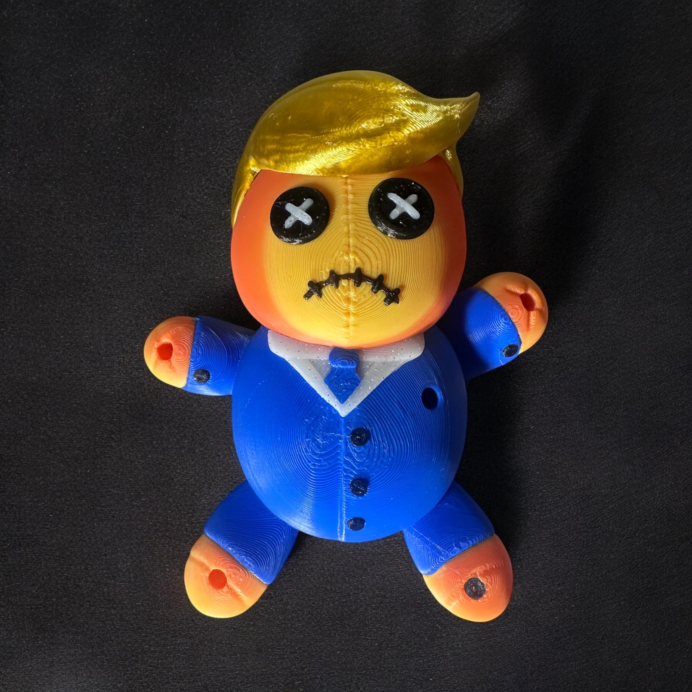 Trump VooDoo Doll, Toothpick Holder, Political, Funny 3D 3MF Model
