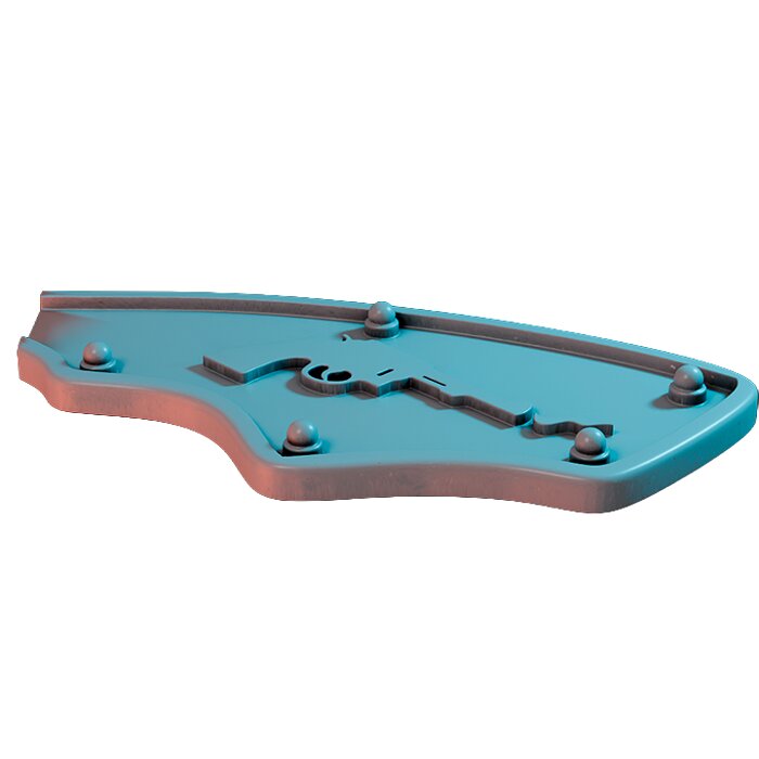 Platform Size 3 Terrain Kit IX - Tabletop RPG Miniature 3D STL Model — view 5