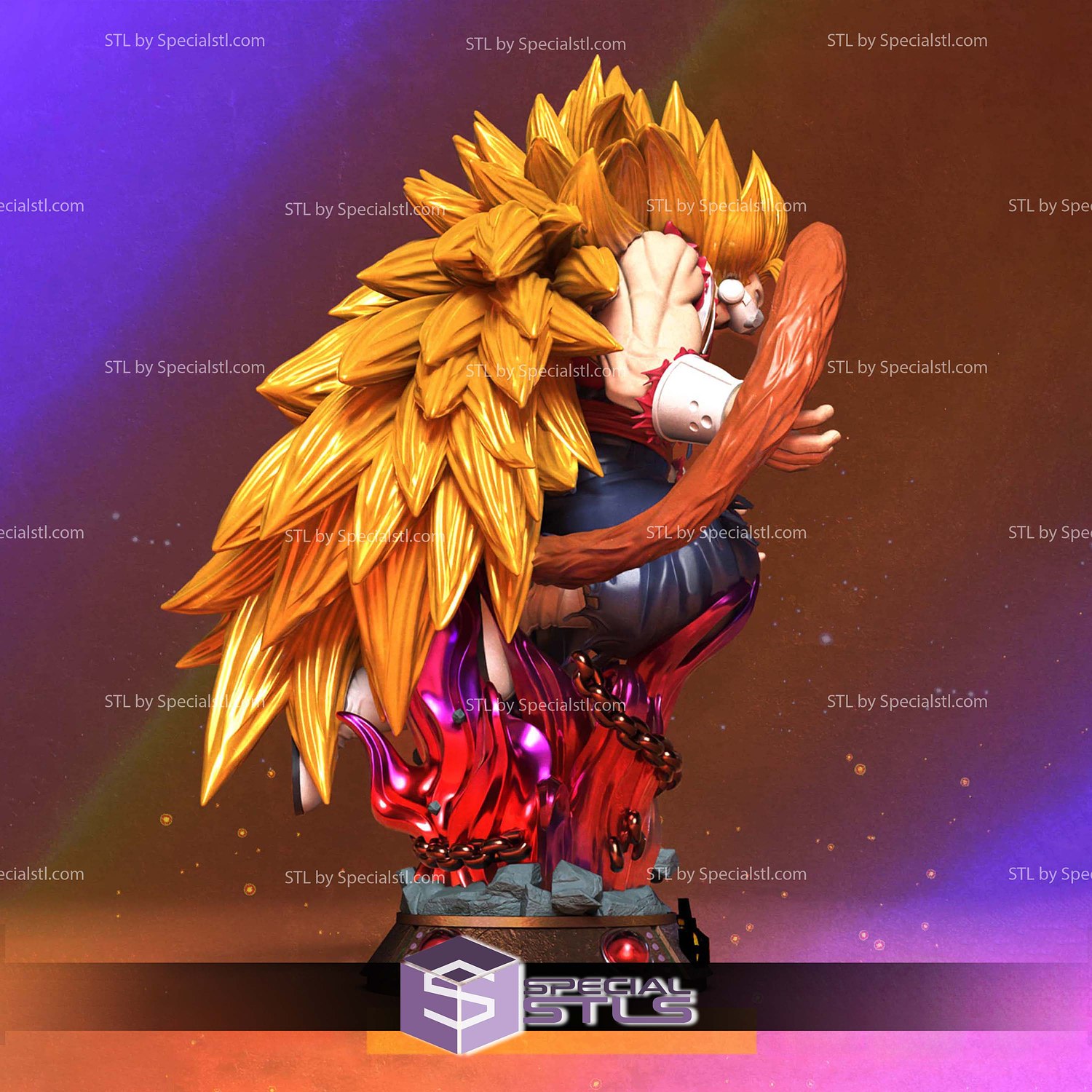 Cumber Dragonballz 1-10 STL Files 3D Model — view 2