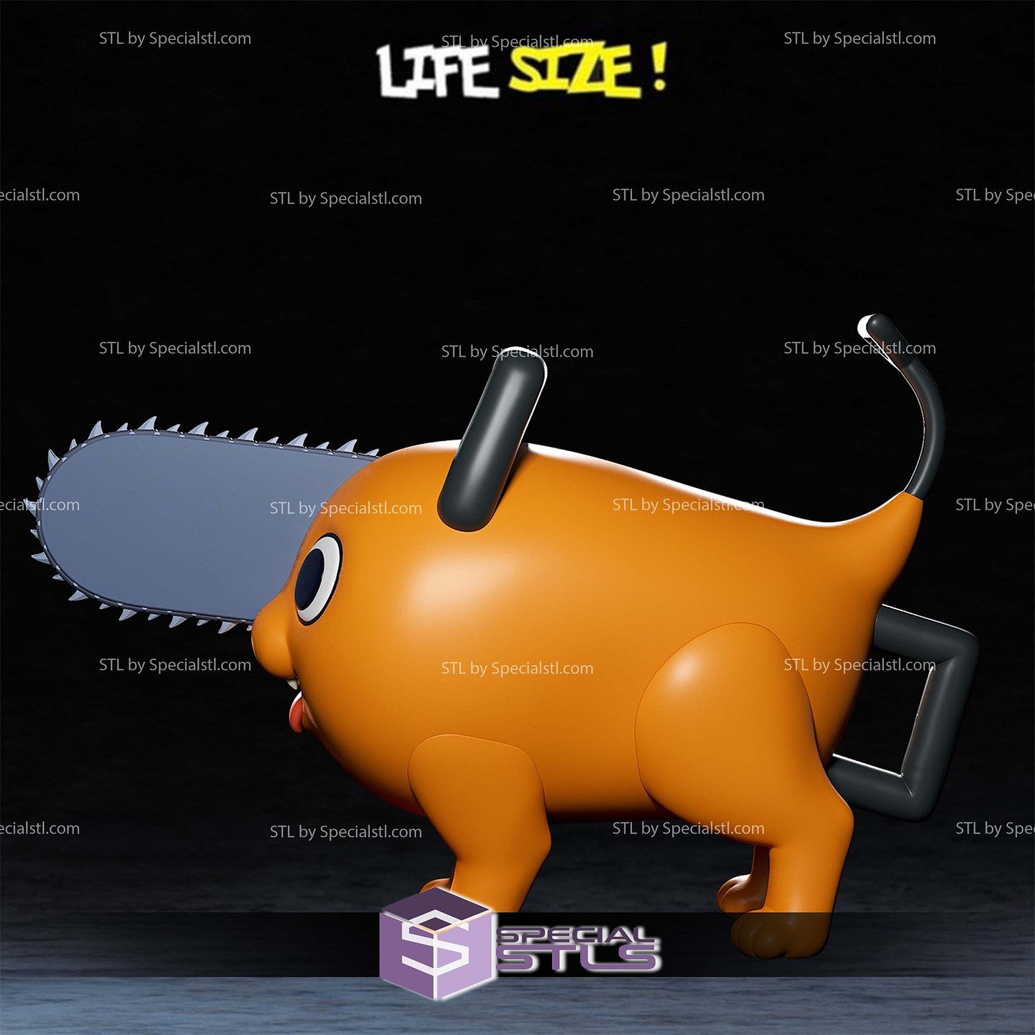 Life Size Pochita STL Files 3D Model — view 2