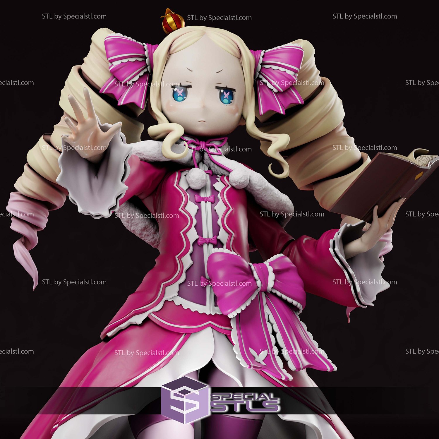 Beatrice and Book Re Zero 3D Printer Files STL Model — view 5
