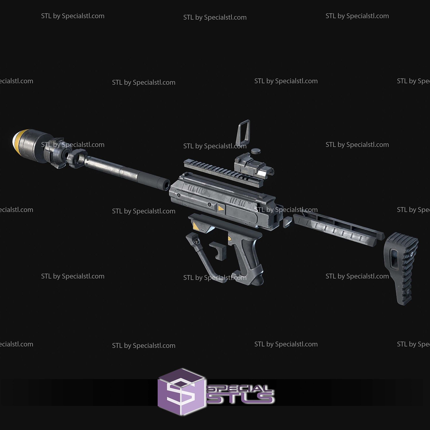 Cosplay STL Files Helldivers 2 Ultimatum Launcher 3D Model — view 2