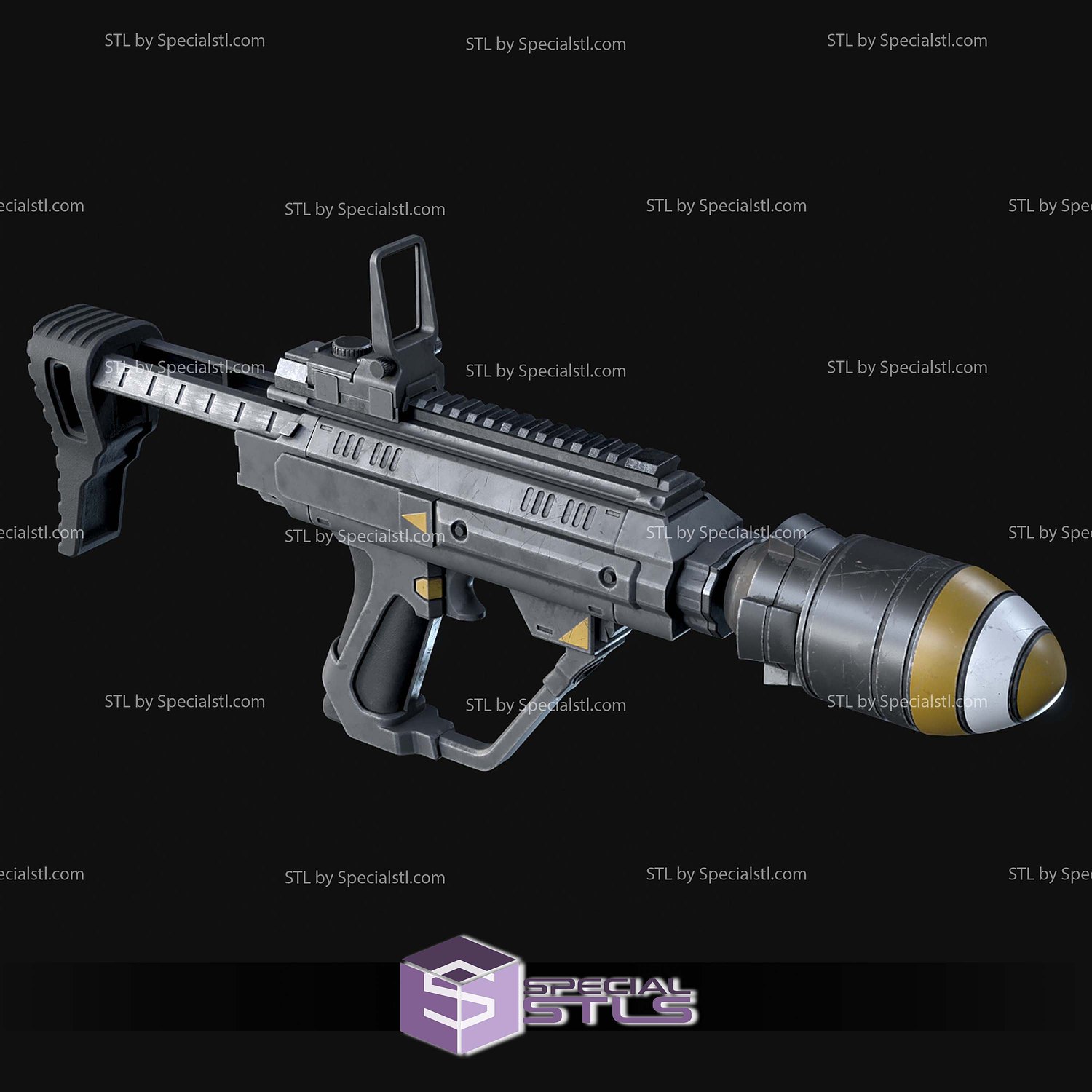 Cosplay STL Files Helldivers 2 Ultimatum Launcher 3D Model — view 4