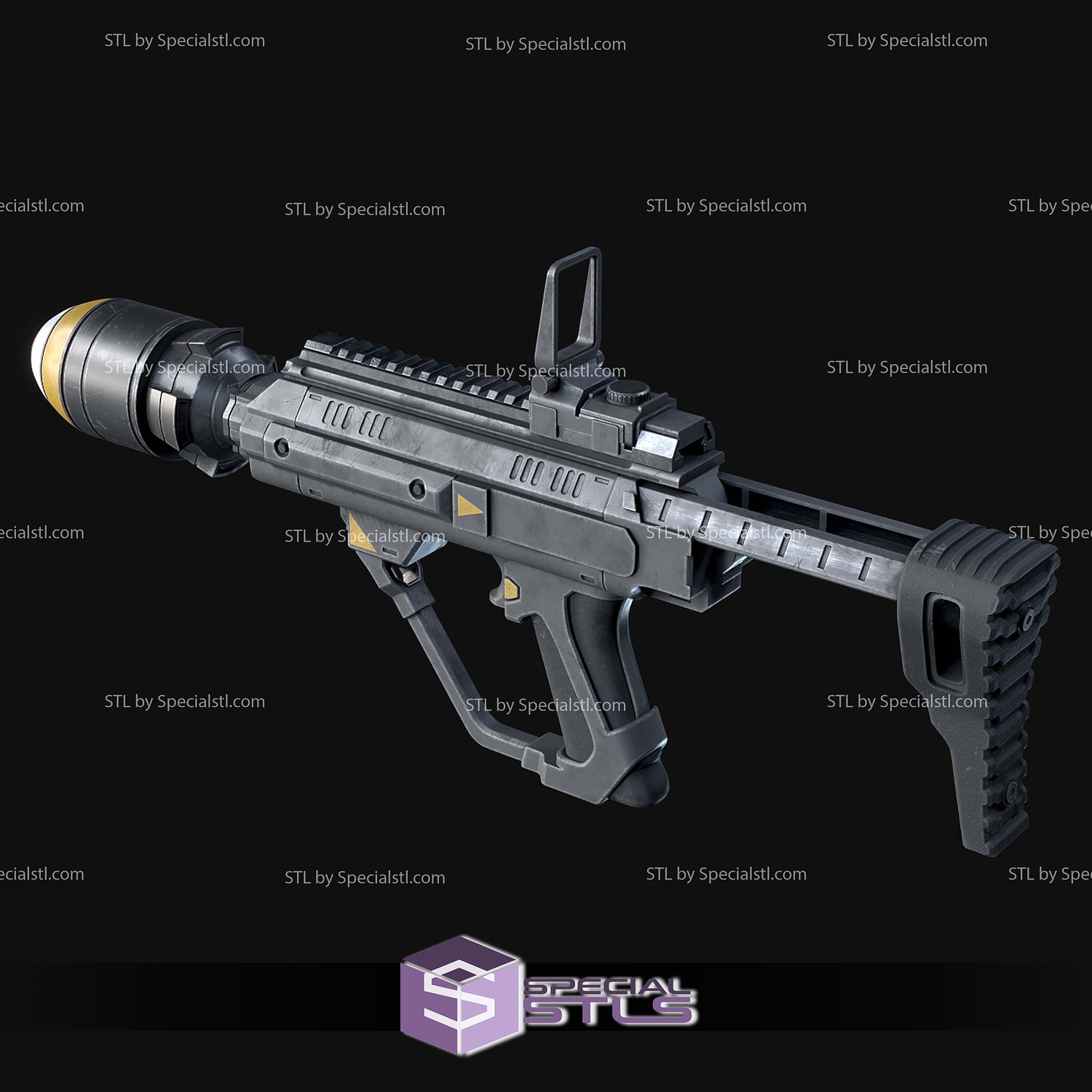 Cosplay STL Files Helldivers 2 Ultimatum Launcher 3D Model — view 5