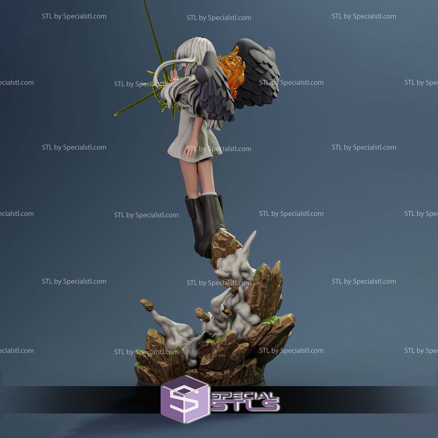 S Snake Clone Boa Hancock Seraphim 3D Printer Files STL Model — view 5