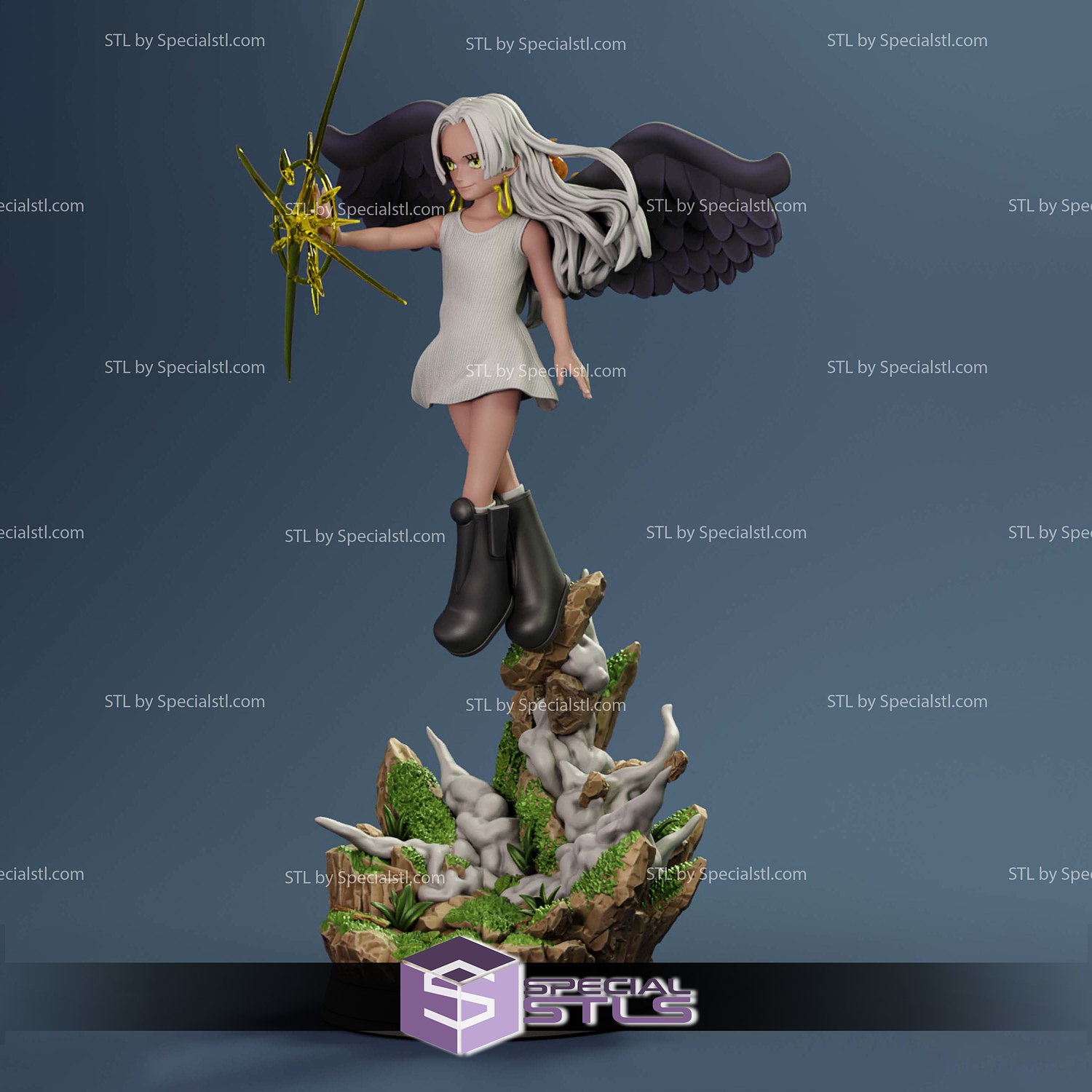S Snake Clone Boa Hancock Seraphim 3D Printer Files STL Model — view 6