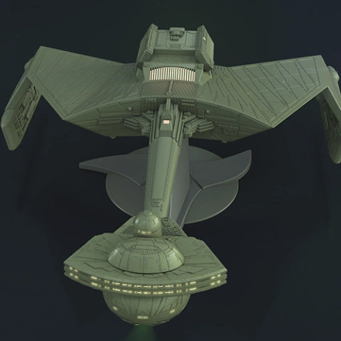 Klingon D7 Battlecruiser 3D Printing Model | Assembly STL Model