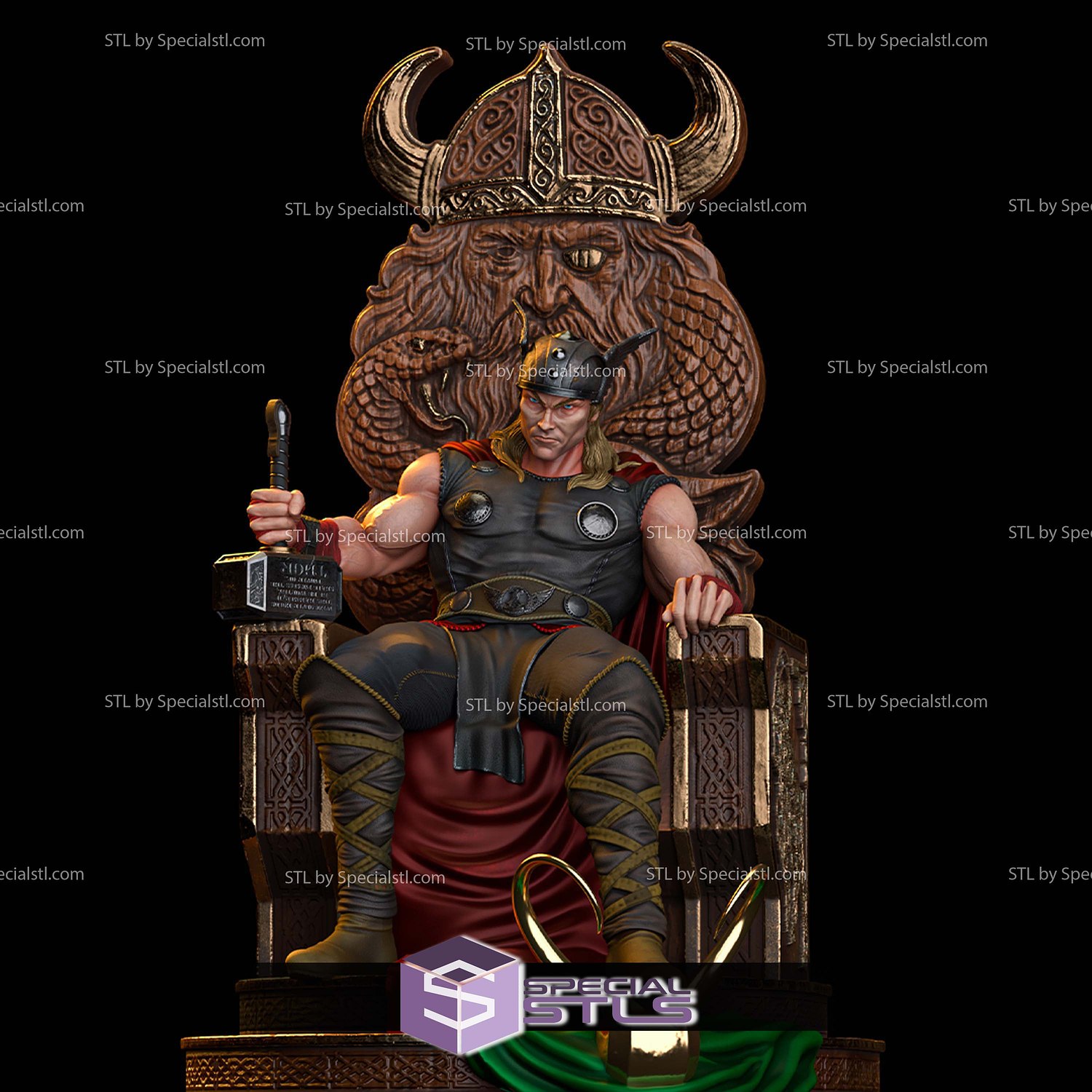 Thor King of Kings 3D Printer Files STL Model — view 2