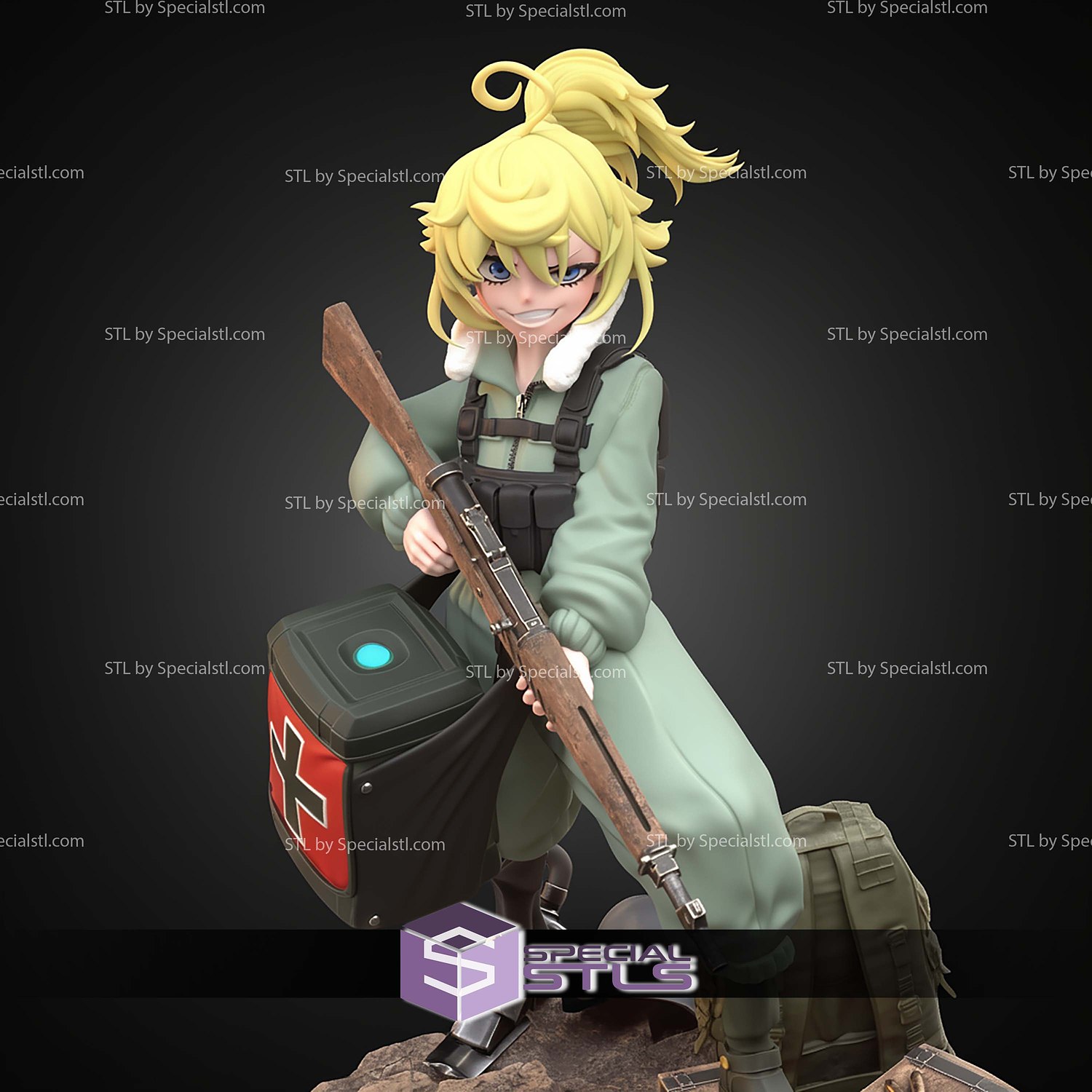 Tanya Von Degurechaff 229mm STL Files 3D Model — view 2
