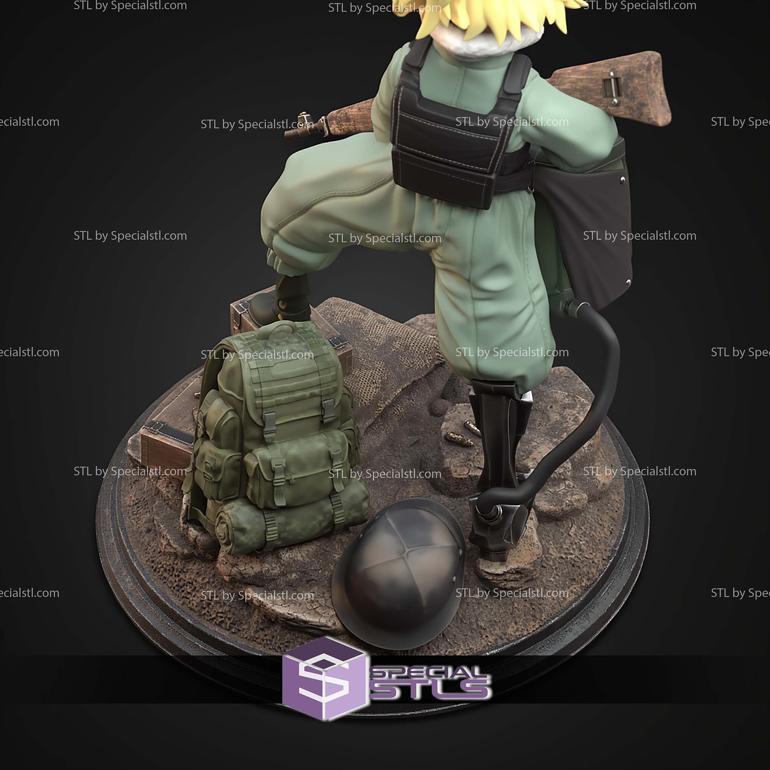 Tanya Von Degurechaff 229mm STL Files 3D Model — view 5