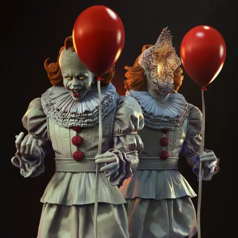Pennywise Deadlights 3D Printer Files | Assembly STL Model
