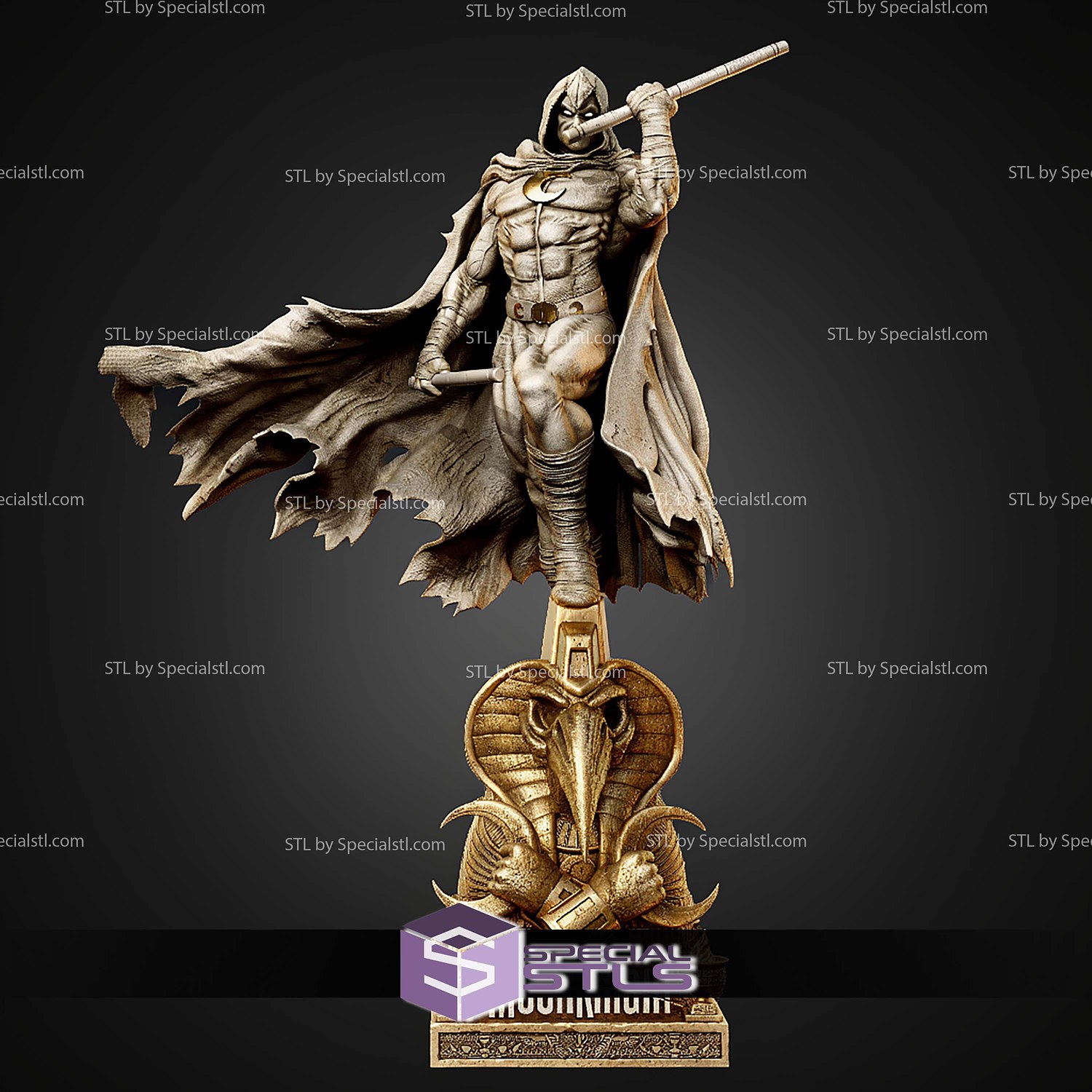 Moon Knight 2026 500mm STL Files 3D Model — view 2