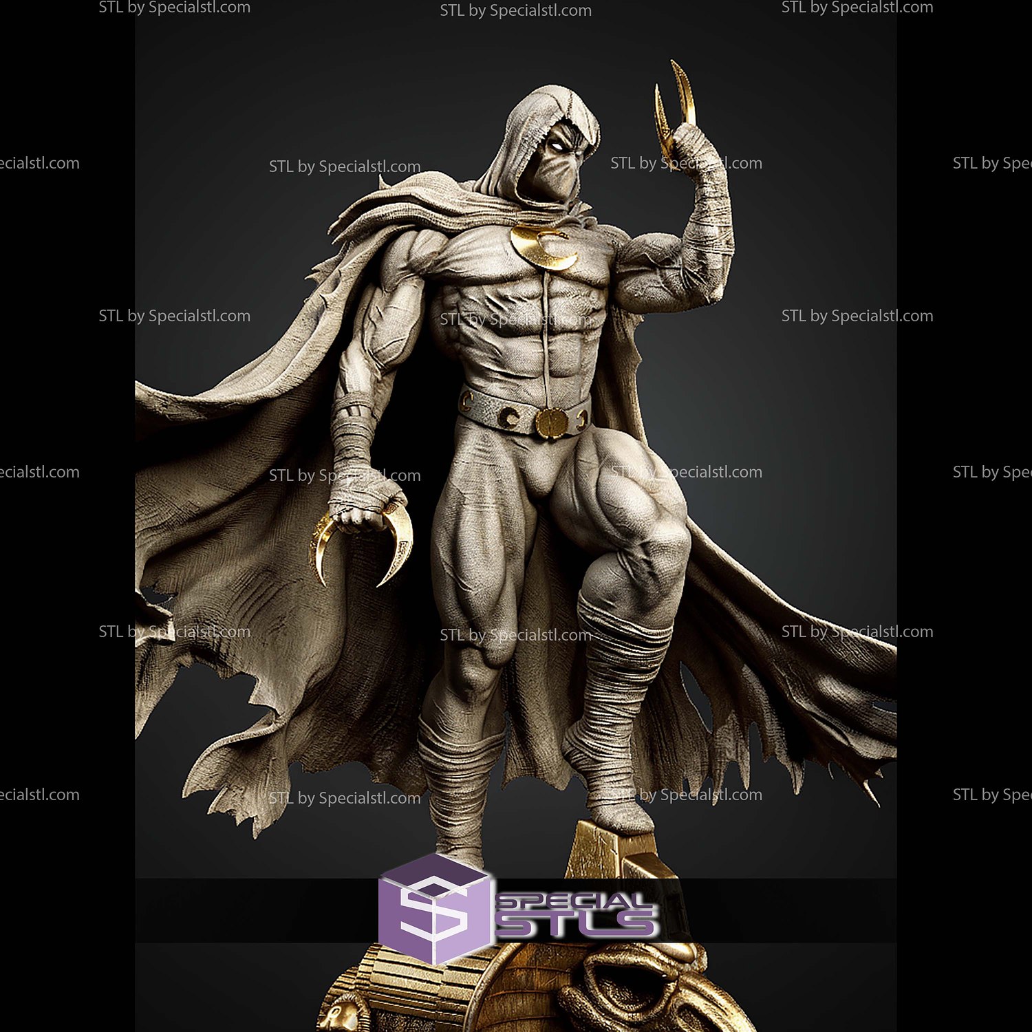 Moon Knight 2026 500mm STL Files 3D Model — view 3