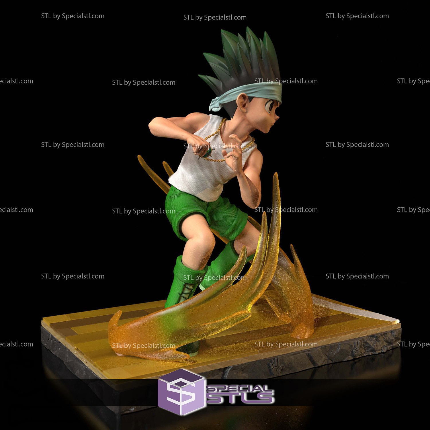 Gon Freecss Power 3D Model Sculpture STL Model — view 3