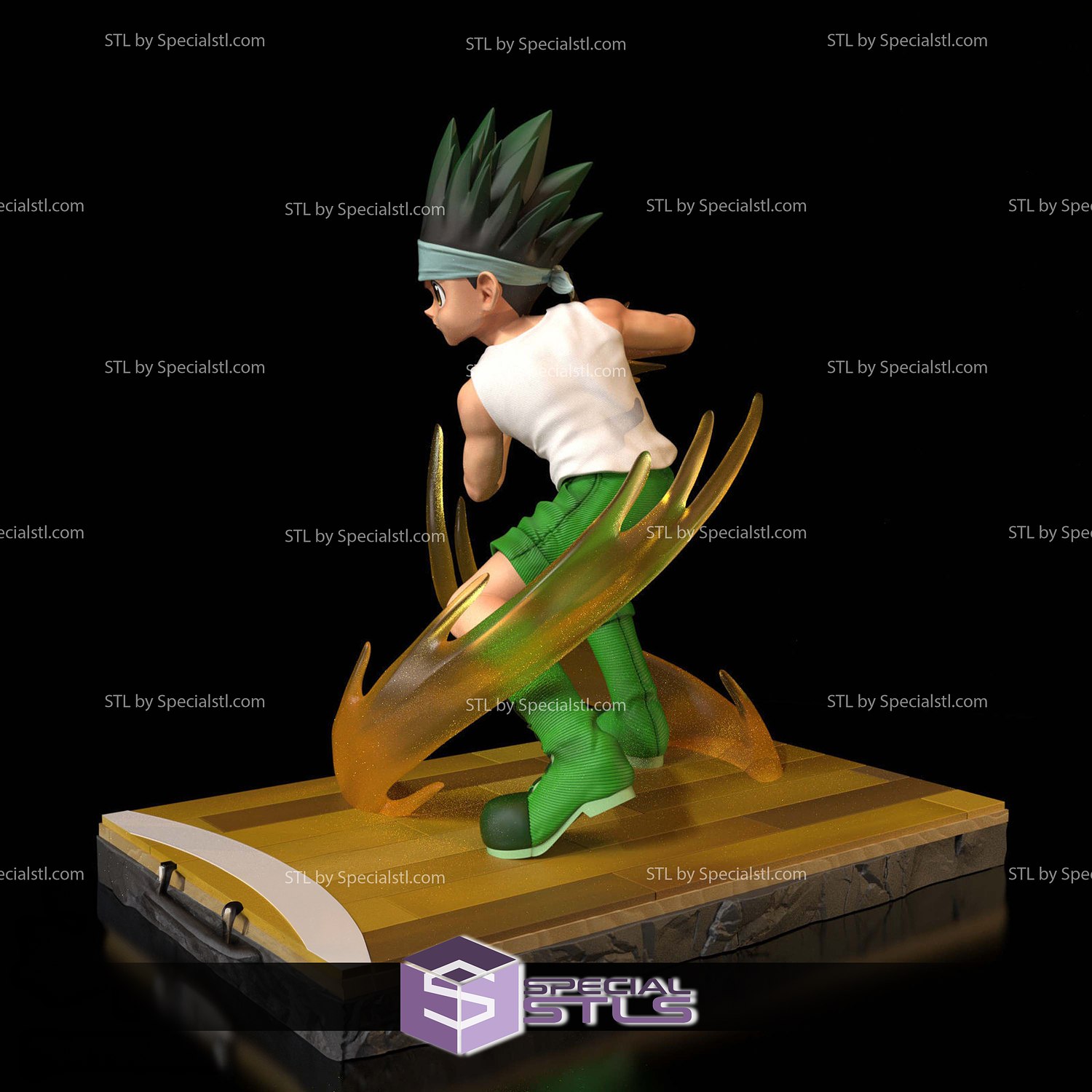 Gon Freecss Power 3D Model Sculpture STL Model — view 5