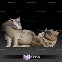 Pokemon STL Collection Zigzagoon Linoone 3D Model