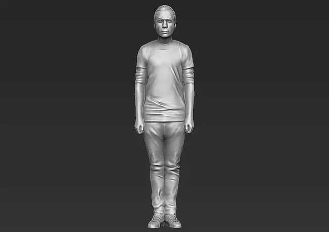 Sheldon Cooper Big Bang Theory 3D printing ready stl obj pose 2 Model