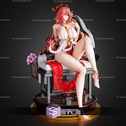 Yae Miko Genshin Impact 250mm STL Files 3D Model