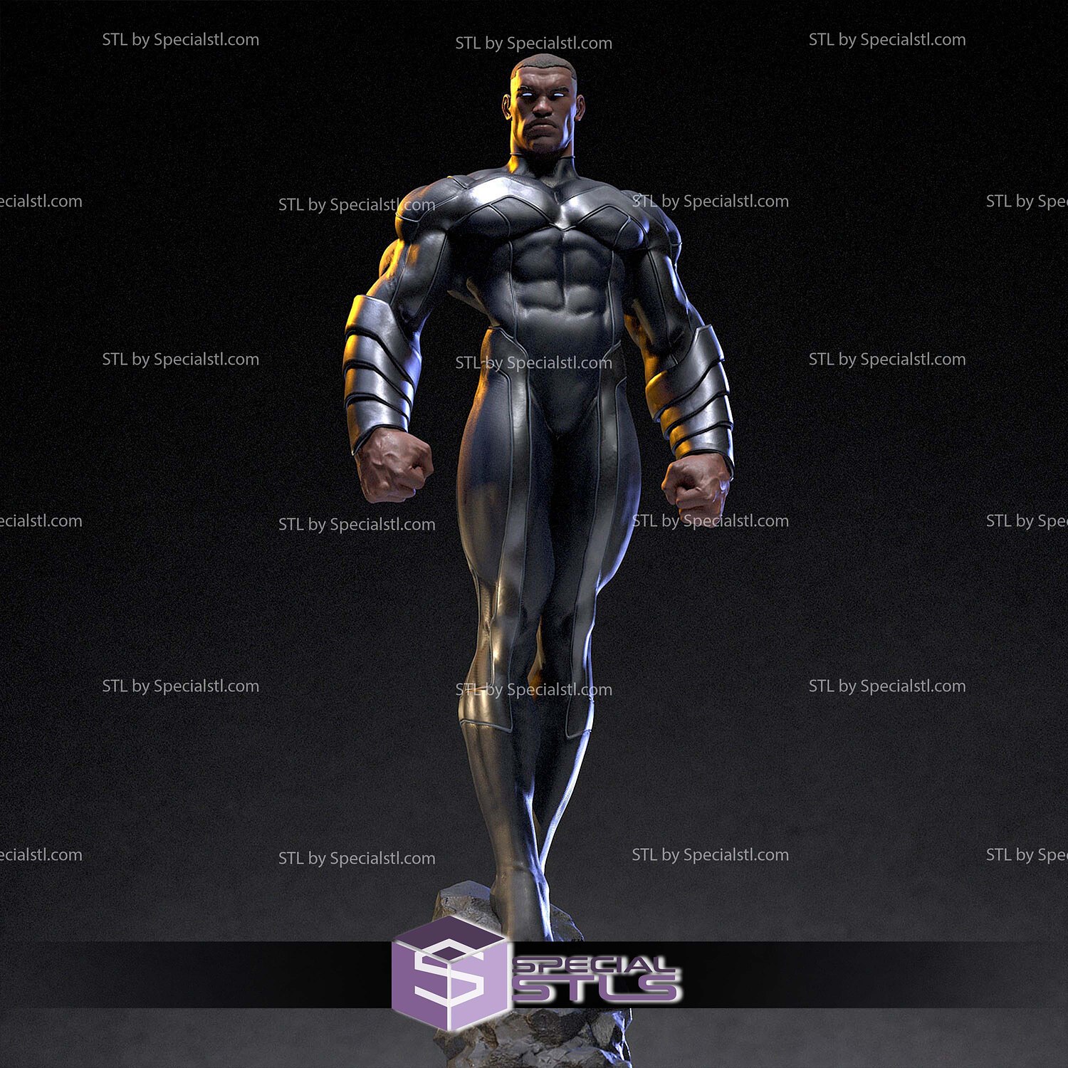 Blue Marvel 3D Print Files STL Model — view 4