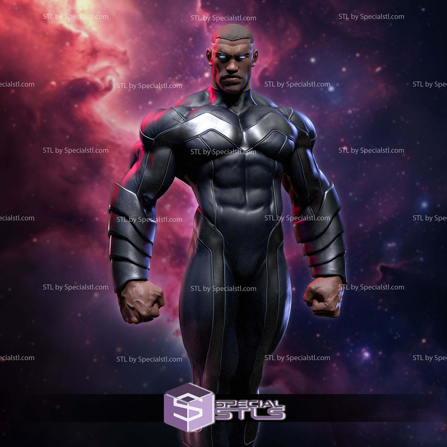 Blue Marvel 3D Print Files STL Model — view 5