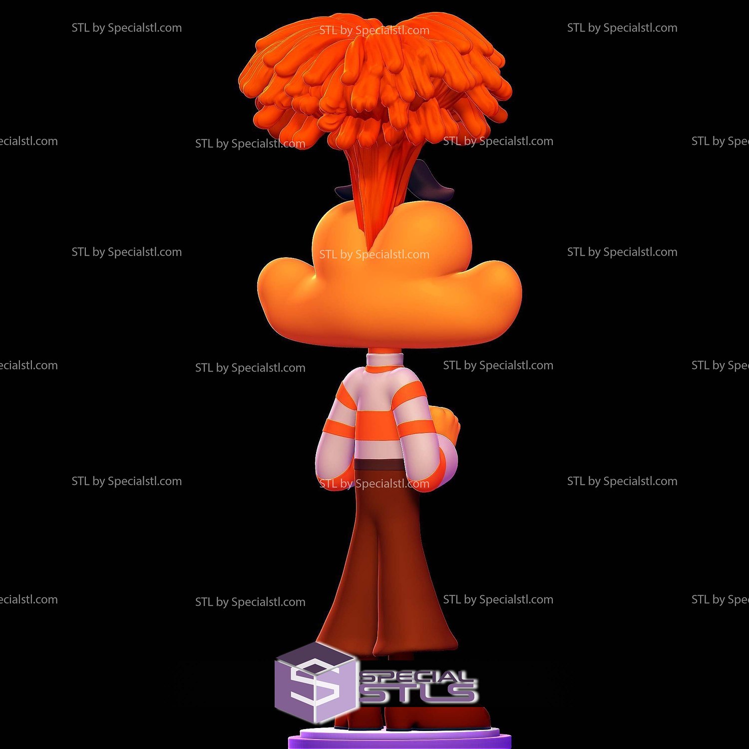 Basic STL Collection Anxiety Inside Out 2 3D Model — view 4